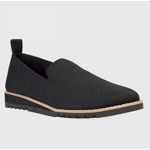 EILEEN FISHER | Lindy Novo Stretch Knit Black Wedge Sport Loafer | Size 7